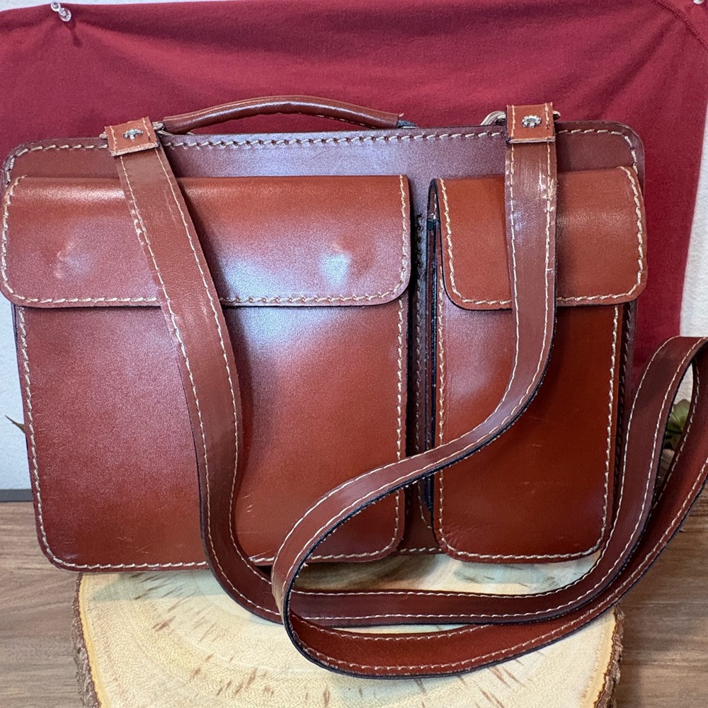 Brown Made in Italy Leather 💼